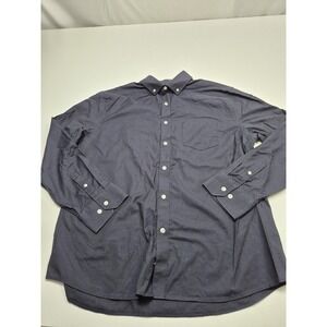 Under 5'10 Shirt Mens XL Blue Oxford Long Sleeve Button Down Stretch Casual